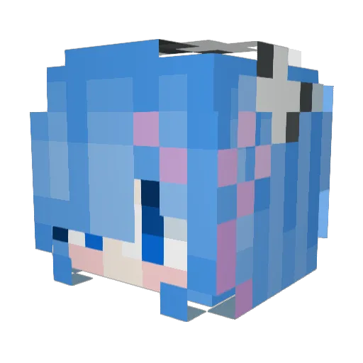 Okiman07 Minecraft avatar head, 3D render