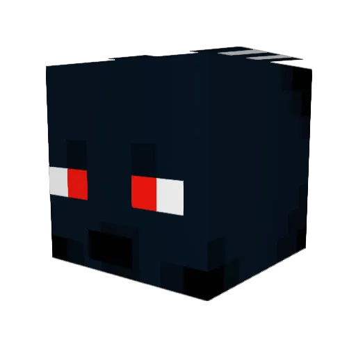 Okimm Minecraft avatar head, 3D render
