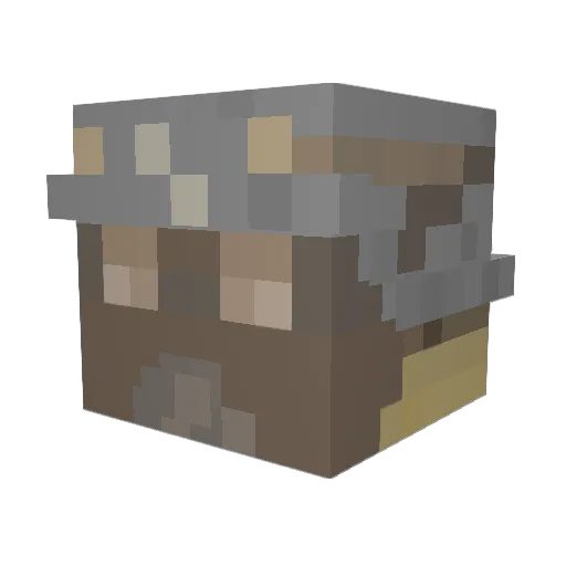 Okismith Minecraft avatar head, 3D render