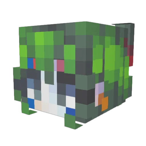 Okkes59 Minecraft avatar head, 3D render