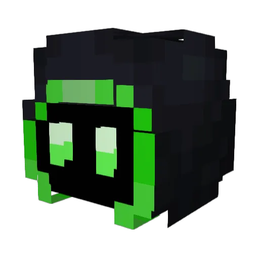 Okko_C Minecraft avatar head, 3D render