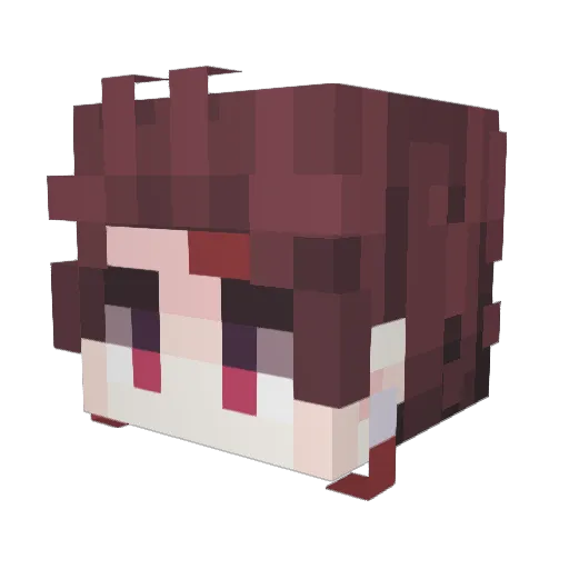 Okonma_ Minecraft avatar head, 3D render