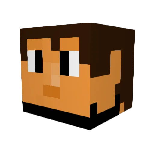 Okotochi Minecraft avatar head, 3D render