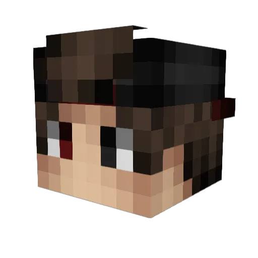 OkramGame Minecraft avatar head, 3D render