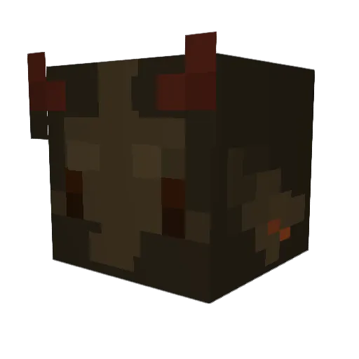 Okropeczka Minecraft avatar head, 3D render