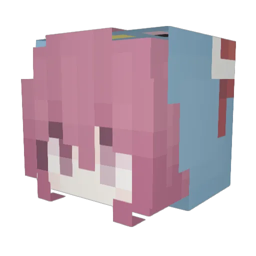 OktaChocotal Minecraft avatar head, 3D render