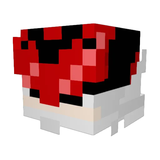 Oktsu Minecraft avatar head, 3D render