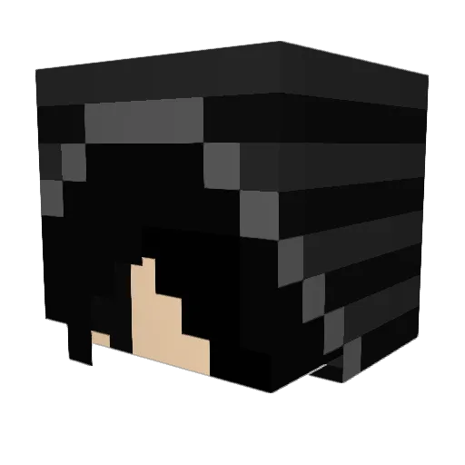 Okuiii Minecraft avatar head, 3D render