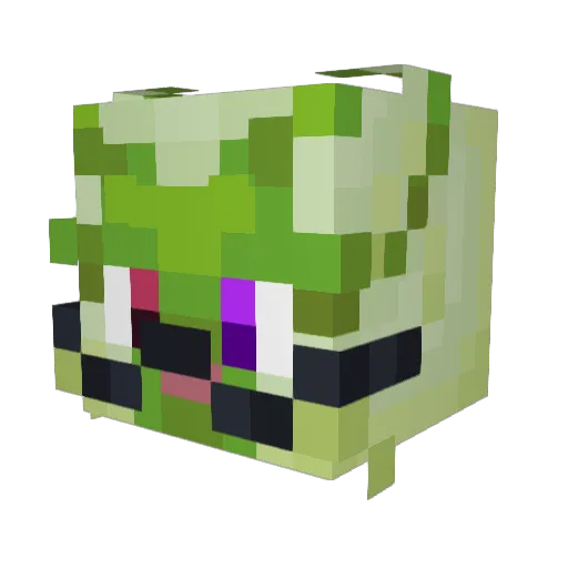 Okuroy Minecraft avatar head, 3D render