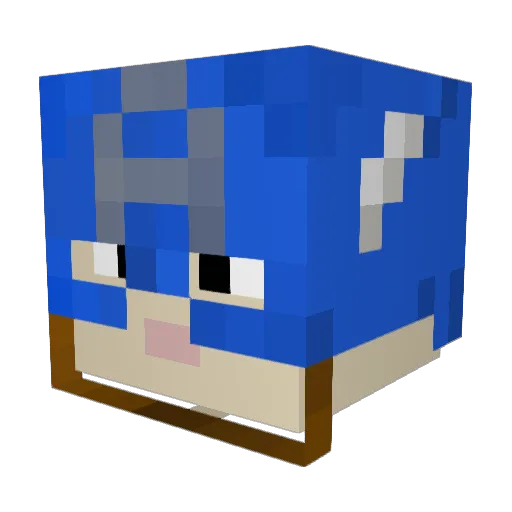 Ol1v3r Minecraft avatar head, 3D render