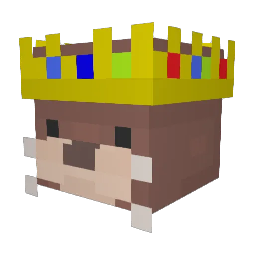 Ol9Dumb Minecraft avatar head, 3D render