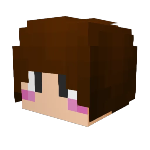 OlEl_ Minecraft avatar head, 3D render