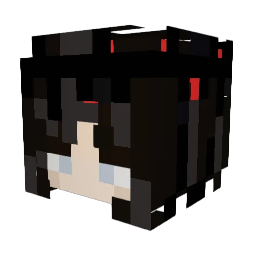 Ola Minecraft avatar head, 3D render