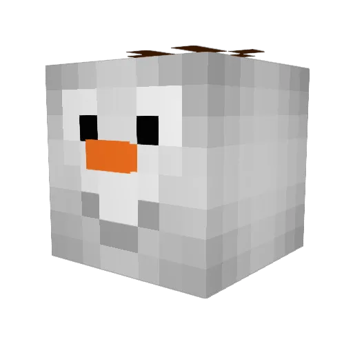 OlaF7528 Minecraft avatar head, 3D render