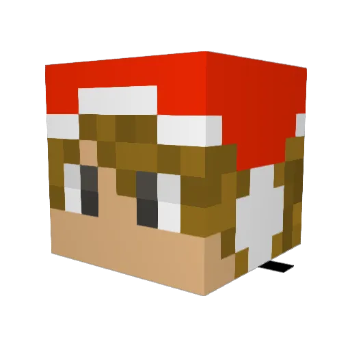 Ola_2010 Minecraft avatar head, 3D render