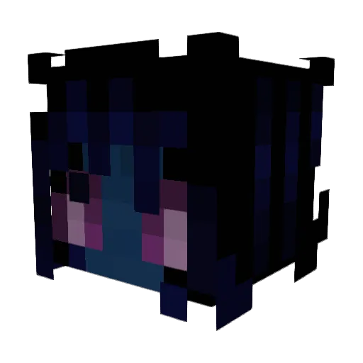 Ola_Wilk Minecraft avatar head, 3D render