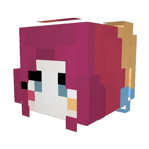 Olacia_ Minecraft avatar head, 3D render
