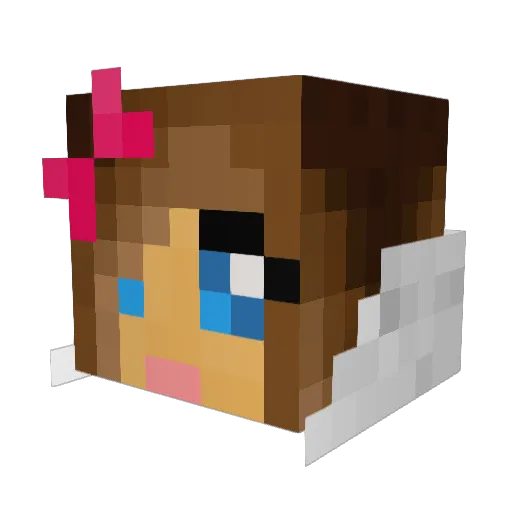 Olacolapl Minecraft avatar head, 3D render