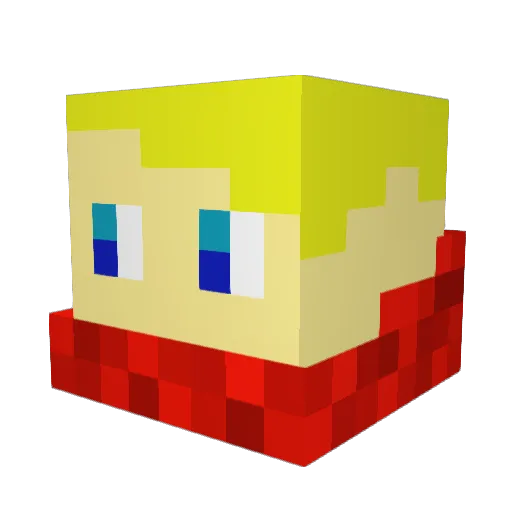 Olaf111 Minecraft avatar head, 3D render