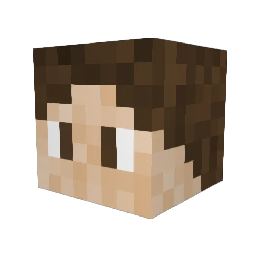 OlafGoud Minecraft avatar head, 3D render