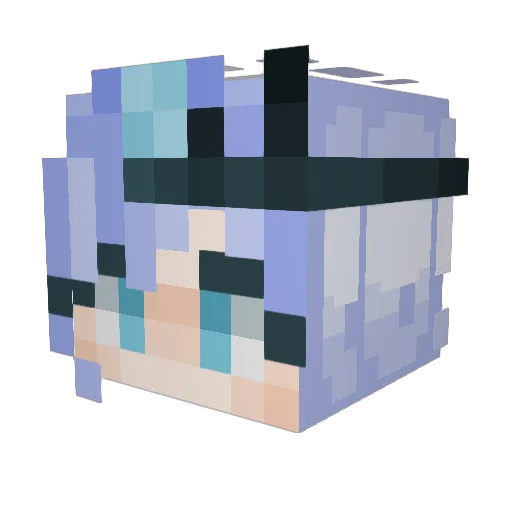 OlafNugget Minecraft avatar head, 3D render