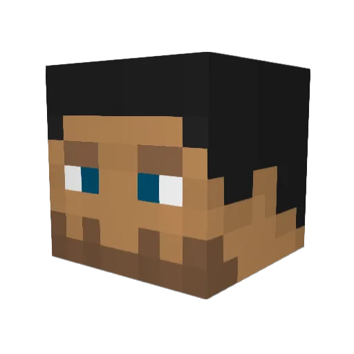 Olafchief Minecraft avatar head, 3D render