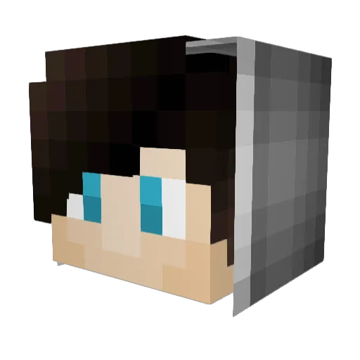 OlanBuckets Minecraft avatar head, 3D render