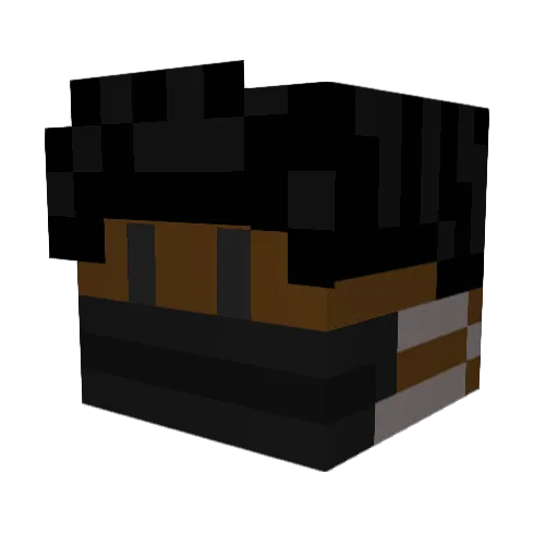 Olanqua Minecraft avatar head, 3D render