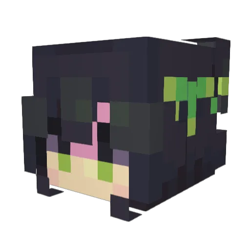 Olasiyz Minecraft avatar head, 3D render