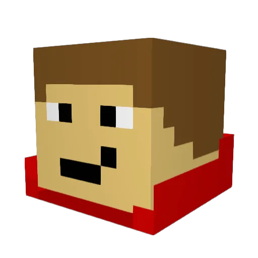 Olayzon Minecraft avatar head, 3D render