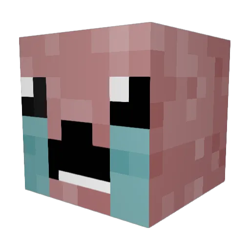 Olbap69 Minecraft avatar head, 3D render