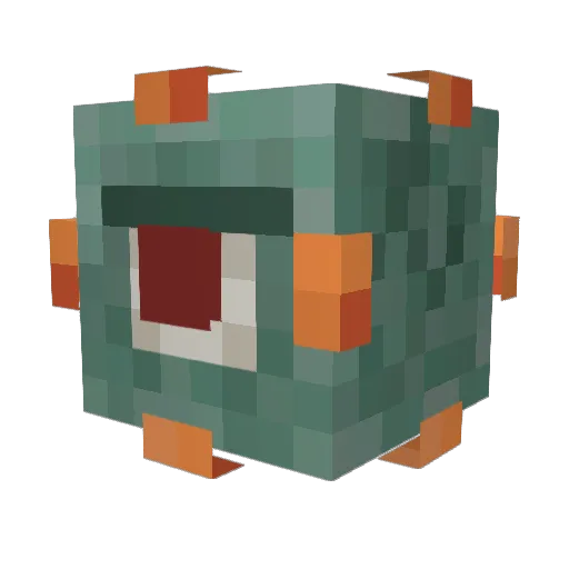 Olblocks Minecraft avatar head, 3D render