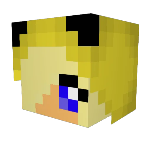 Olcia28 Minecraft avatar head, 3D render