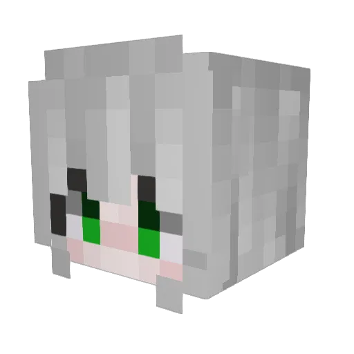 OldAvis Minecraft avatar head, 3D render