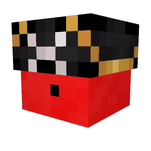 OldBenGamer Minecraft avatar head, 3D render