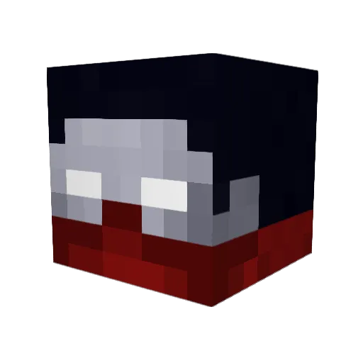 OldBlackDad Minecraft avatar head, 3D render