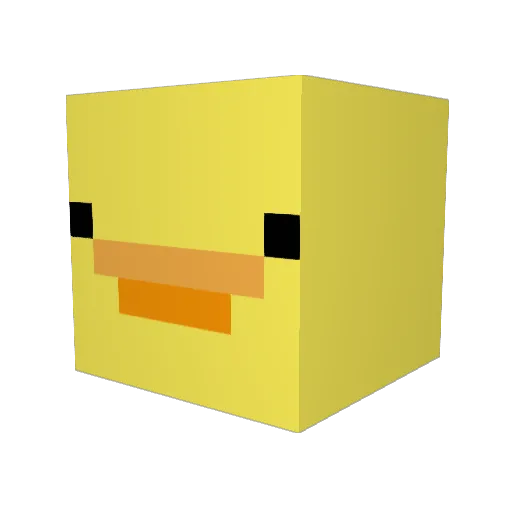 OldBoys Minecraft avatar head, 3D render