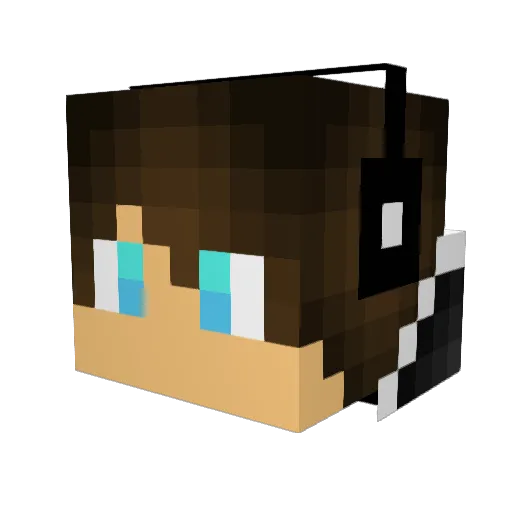 OldCandy_ Minecraft avatar head, 3D render