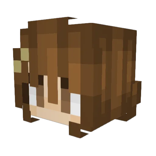 OldCrazyJ Minecraft avatar head, 3D render