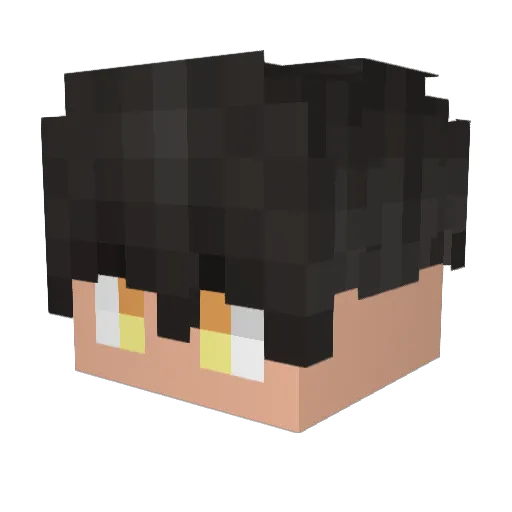 OldFunki Minecraft avatar head, 3D render