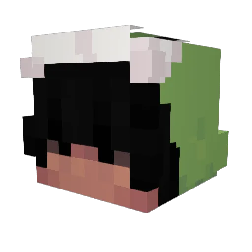 OldGamer123 Minecraft avatar head, 3D render