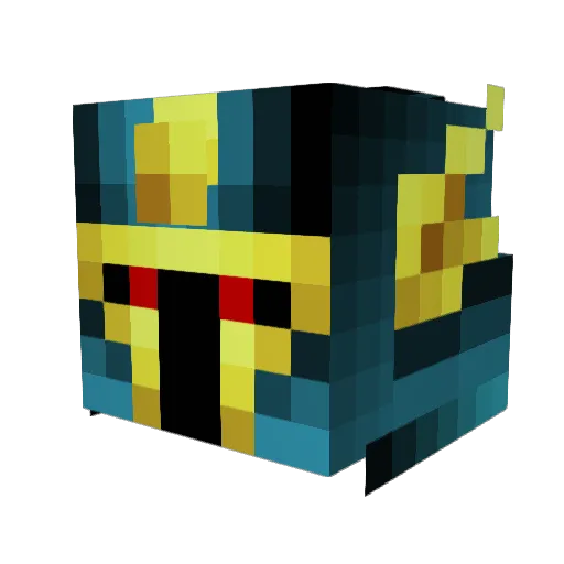 OldManNeptune Minecraft avatar head, 3D render