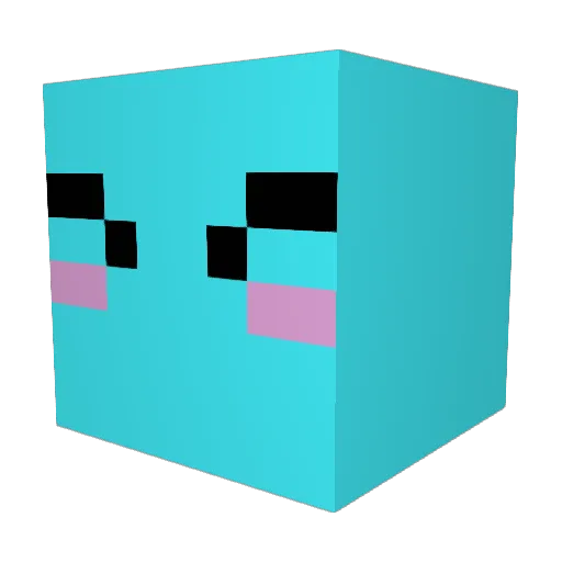 OldManOcean Minecraft avatar head, 3D render