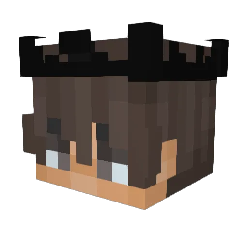 OldMan_s Minecraft avatar head, 3D render