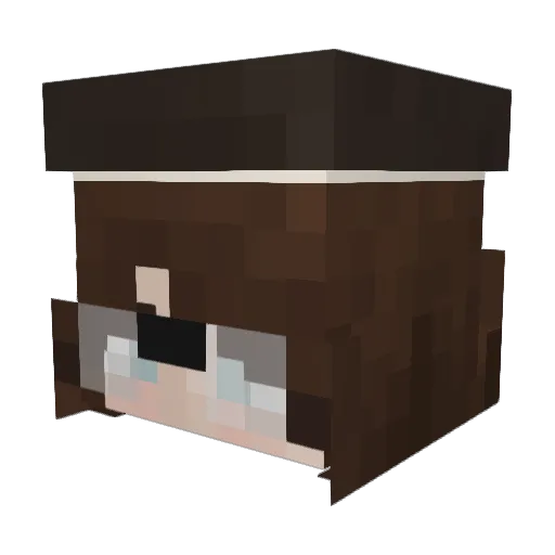 OldMelon_ Minecraft avatar head, 3D render
