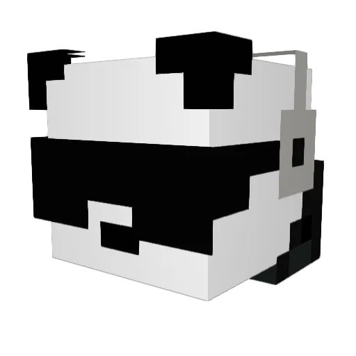 OldMushroom Minecraft avatar head, 3D render