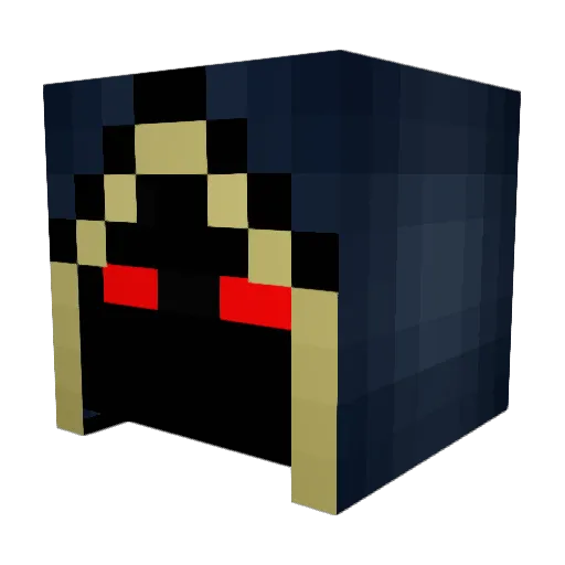 OldShatterGeek Minecraft avatar head, 3D render