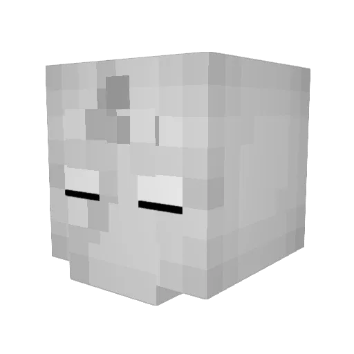 OldSirBones Minecraft avatar head, 3D render