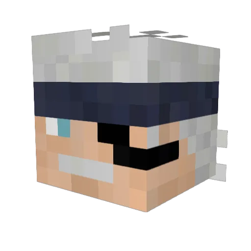 OldSnake_ Minecraft avatar head, 3D render
