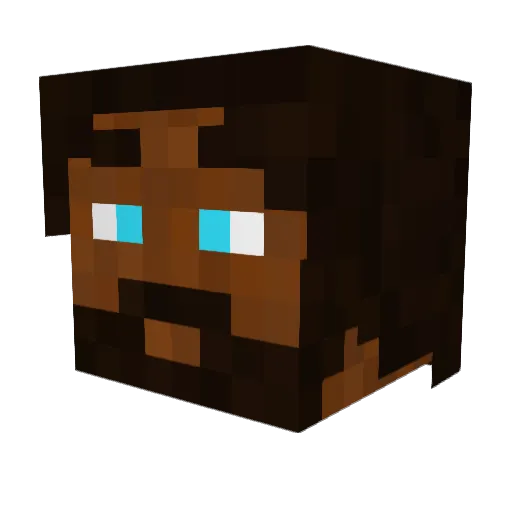 OldSouth Minecraft avatar head, 3D render